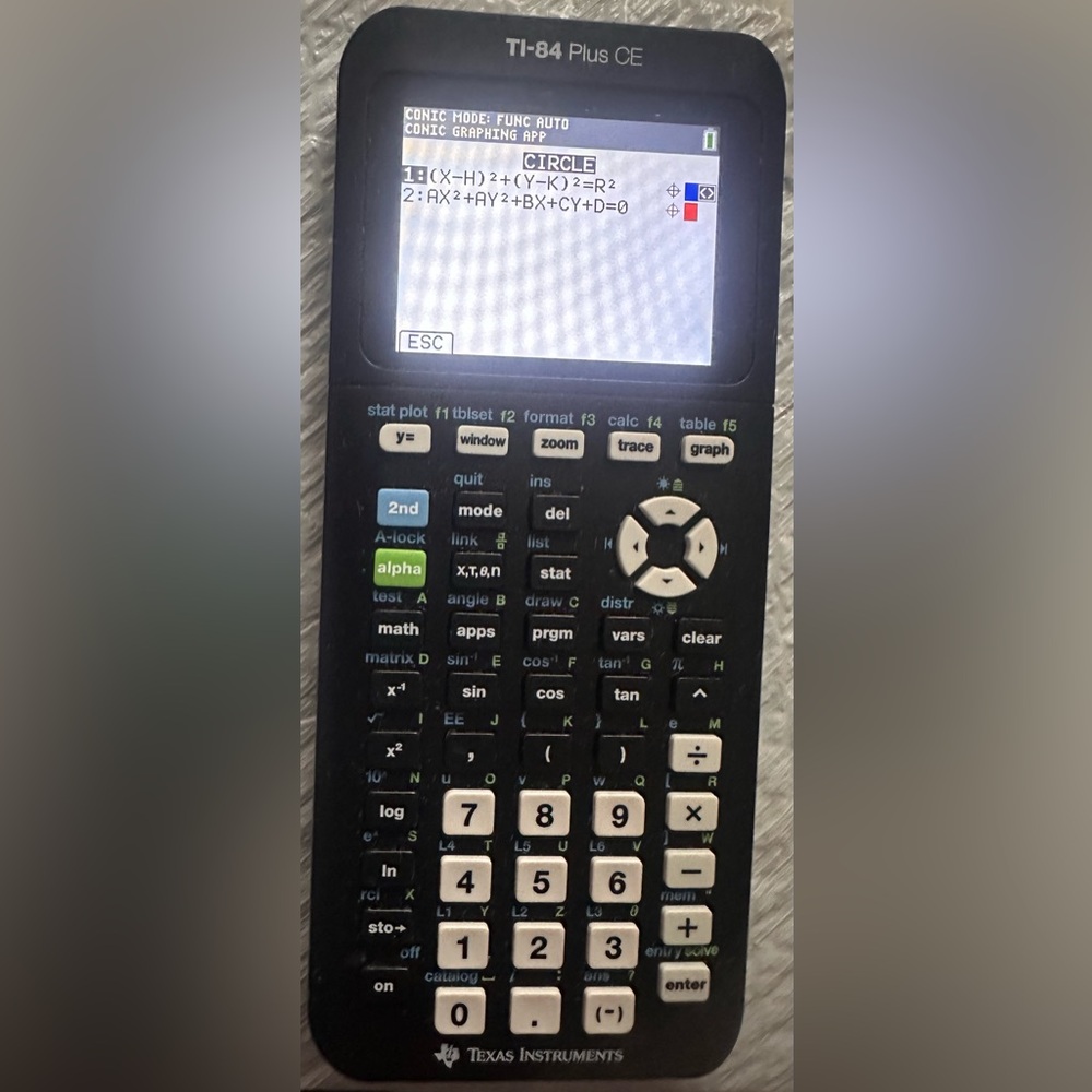 Texas Instruments TI-84 Plus CE Graphing Calculator Beige Charging Cord Working - Picture 3 of 4